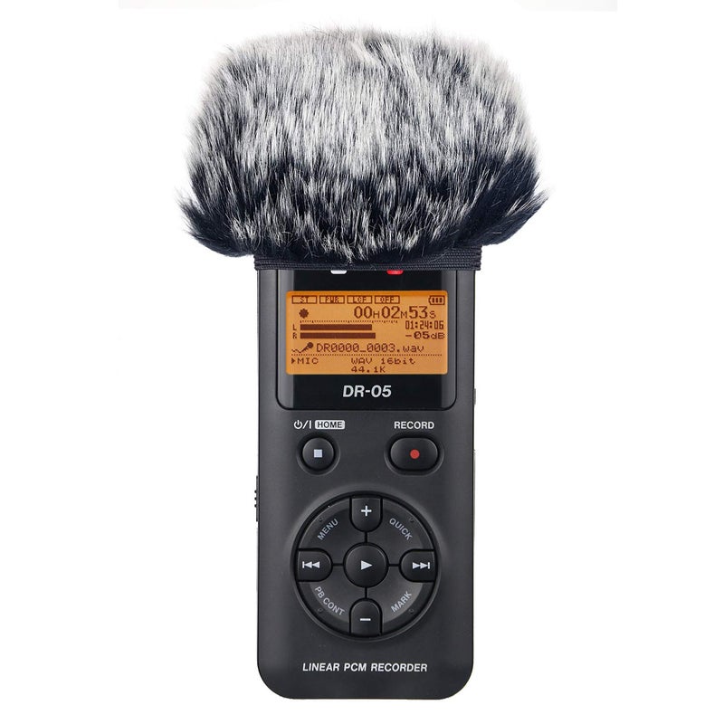 SUNMON Windscreen Deadcat and Foam Cover for DR-05X DR-05 Mic Recorders, Indoor Outdoor Microphone Wind Muff - Image 4